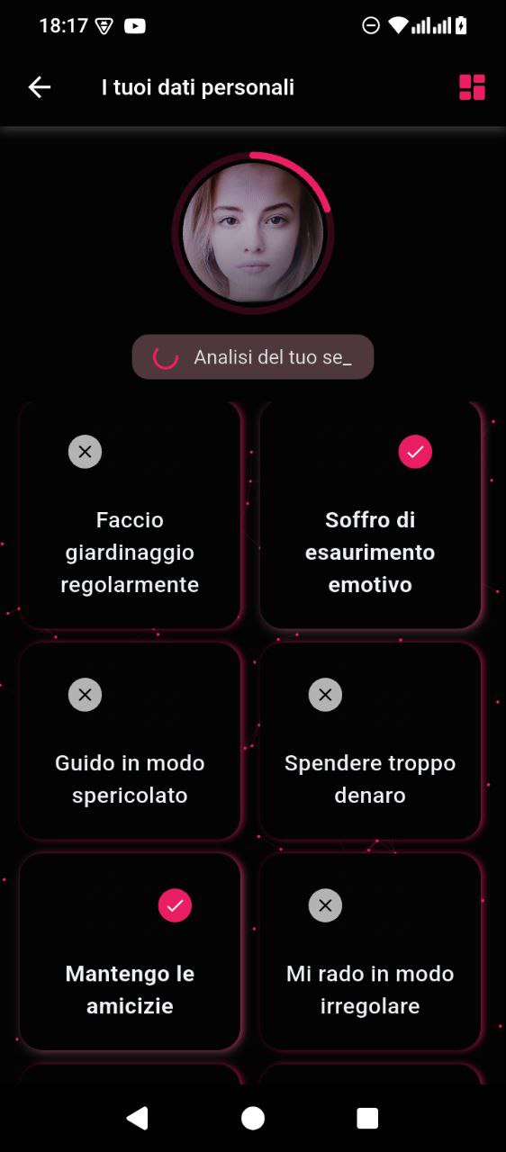 YourFuture app screen 1