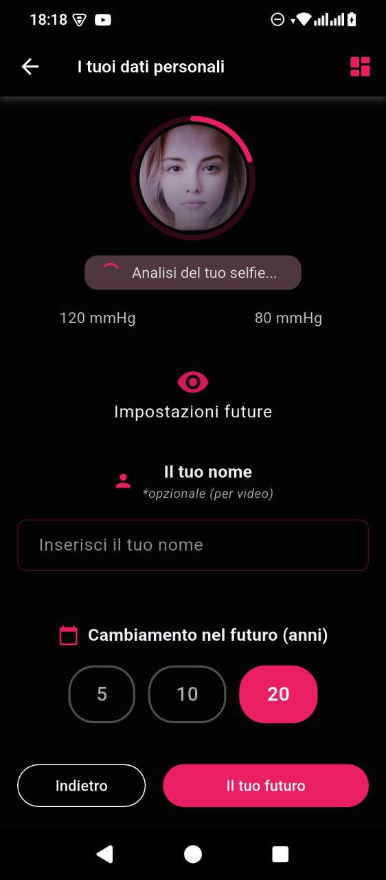 YourFuture app screen 2